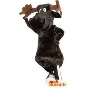 Mascotte de personnage élan avec chaussures déguisement  - MASFR005263 - Mascottes Cerf et Biche