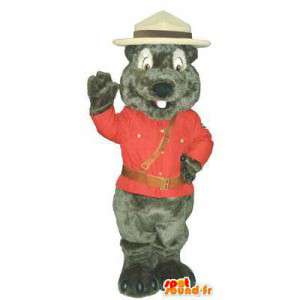 Mascota del ratón de carácter traje con la chaqueta - MASFR005266 - Mascota del ratón