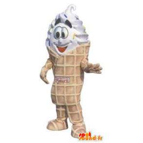 Buitensporig kostuum voor volwassen ijs kegel mascotte - MASFR005267 - Fast Food Mascottes
