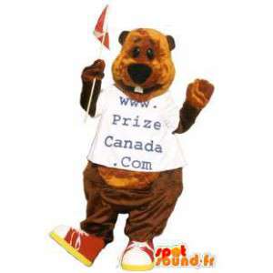 Bär Maskottchen Kostüm Website Kanada-Preis - MASFR005272 - Bär Maskottchen