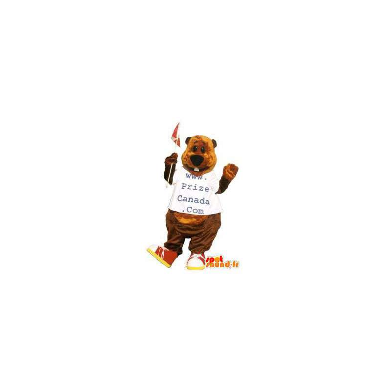 Website Prêmio Canadá carrega o traje mascote Internet - MASFR005272 - mascote do urso
