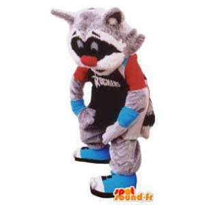 Vuxen Raccoon Badger basketdräkt - Spotsound maskot
