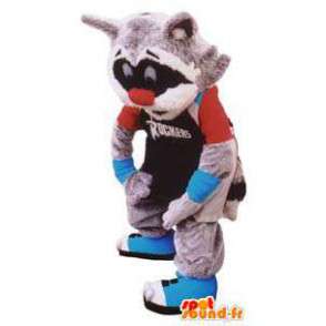 Costume adult raccoon badger basketball sports - MASFR005275 - Sports mascot