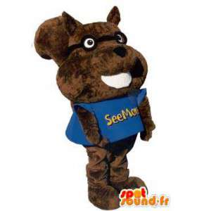 Mascotte grappige eekhoorn met overhemd volwassen kostuum - MASFR005276 - mascottes Squirrel