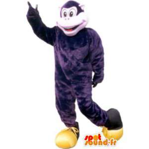 Postać przebranie pluszowy purpurowy humorystyczny małpa - MASFR005283 - Monkey Maskotki