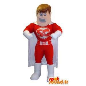 Mascotte kostuum superheld SG merk - MASFR005286 - superheld mascotte