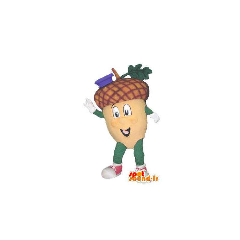 Character mascot costume with hat blue tassel - MASFR005288 - Mascots of plants