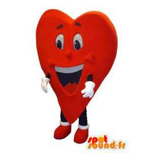 Adult mascot costume form heart alive