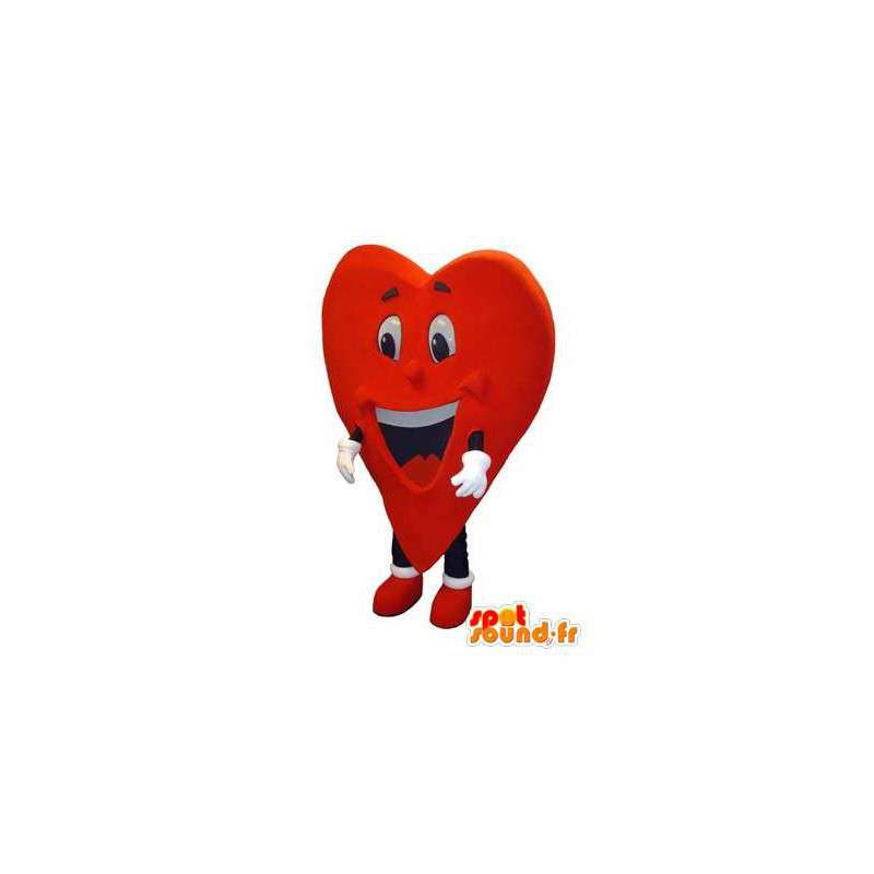 Adult mascot costume form heart alive - MASFR005290 - Mascots unclassified