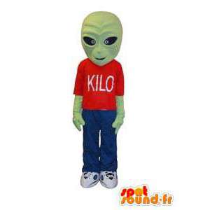 Alien alien personaggio mascotte costume adulto - MASFR005291 - Mascotte animale mancante