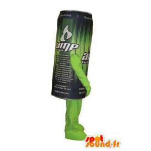 Adulto bebida traje AMP energia pode mascote - MASFR005292 - objetos mascotes