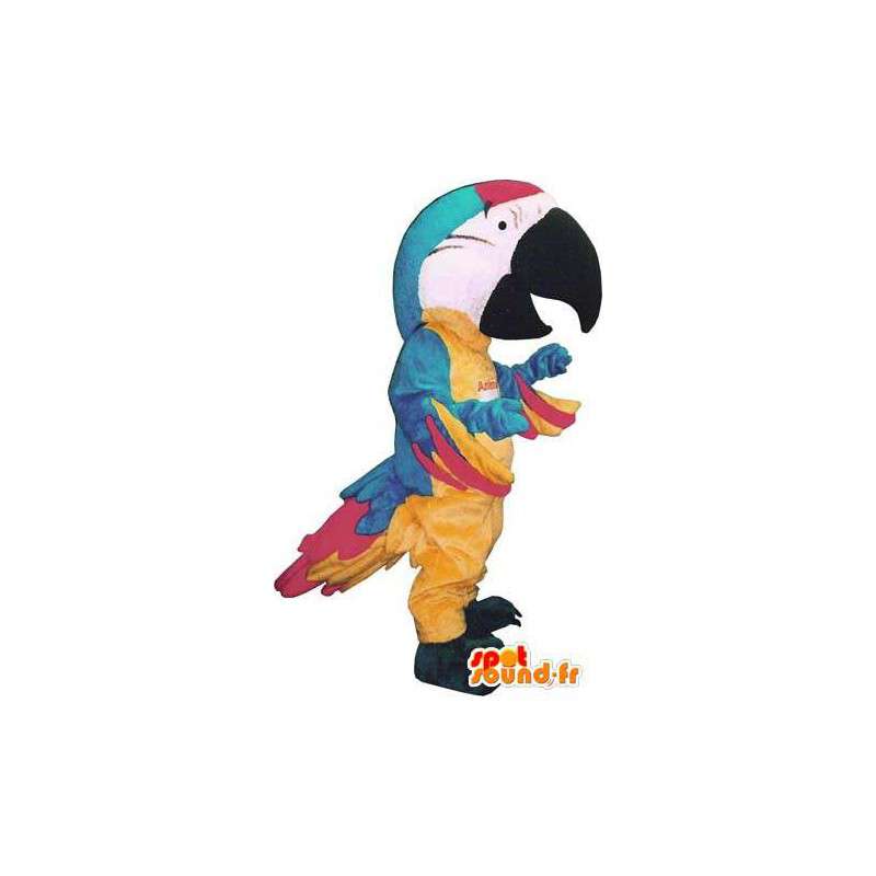 Voksen farverig papegøje karakter maskot kostume - Spotsound