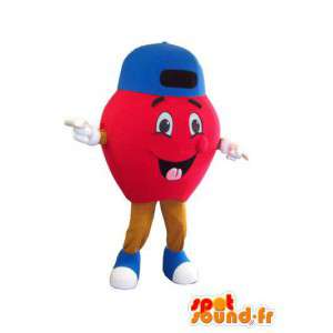 Red apple character mascot costume for adult - MASFR005295 - Fruit mascot