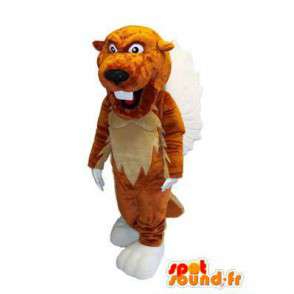 Tijger mascotte karakter pluche kostuum voor volwassenen - MASFR005309 - Tiger Mascottes