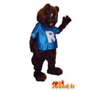 R maskot kostyme slem teddybjørn - MASFR005311 - bjørn Mascot