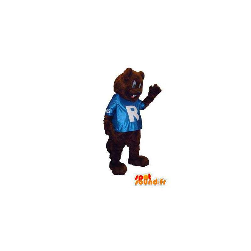 Bear mascot costume naughty teddy R - MASFR005311 - Bear mascot