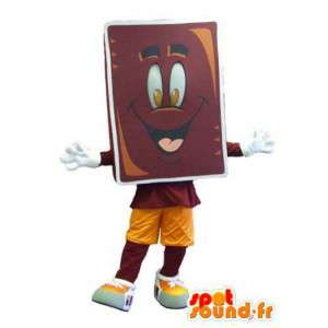 Mascotte kostuum volwassen chocoladereep - MASFR005317 - mascottes gebak