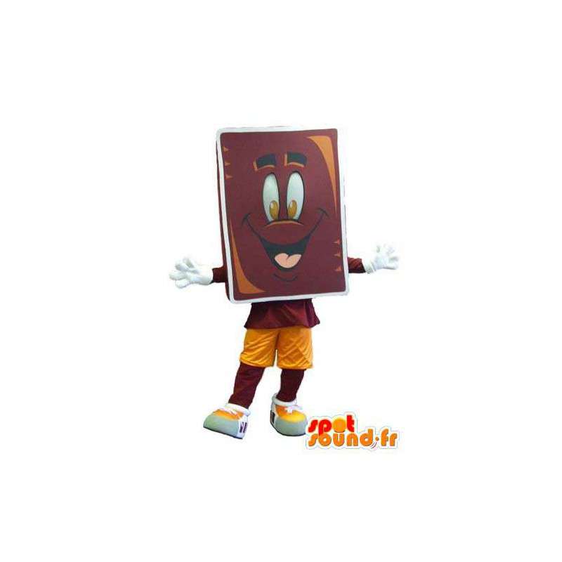 Mascote caráter barra de chocolate adulto traje - MASFR005317 - mascotes pastelaria