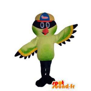 カラフルなスーパーヒーローの鳥のマスコットキャラクター大人の衣装-MASFR005320-鳥のマスコット