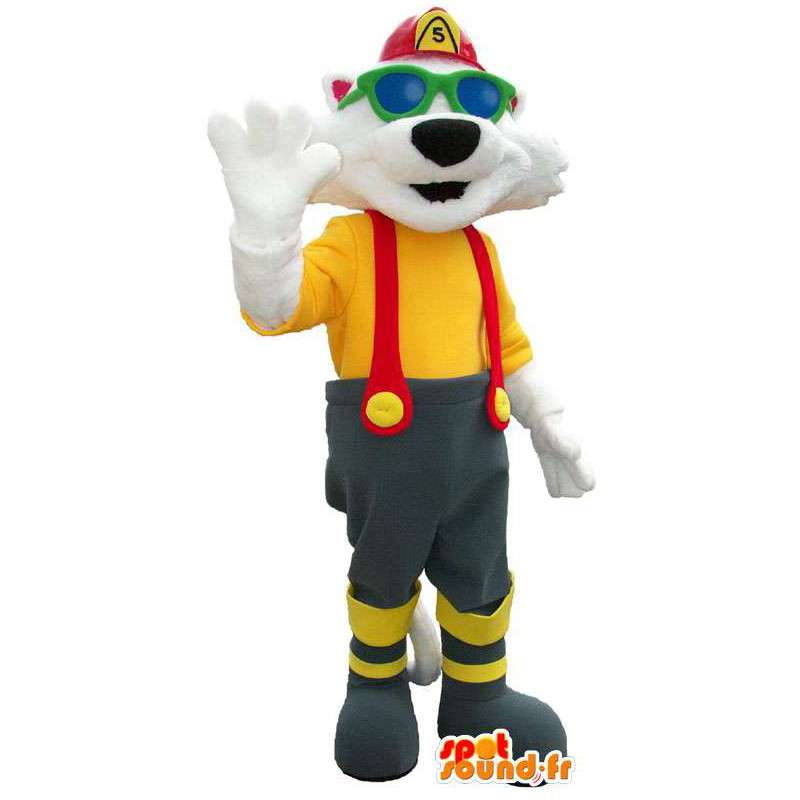 Adult mascot costume cat character jumpsuit - MASFR005321 - Cat mascots
