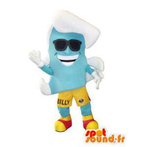 Traje de fantasia para adultos mascote do boneco de neve azul - MASFR005322 - Mascotes homem