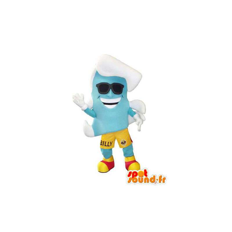 Buitensporig kostuum voor volwassen Blauwe sneeuw pop mascotte - MASFR005322 - man Mascottes