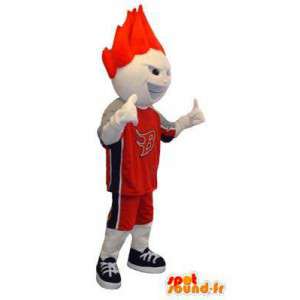 Adult costume mascot character white basketball - MASFR005323 - Sports mascot