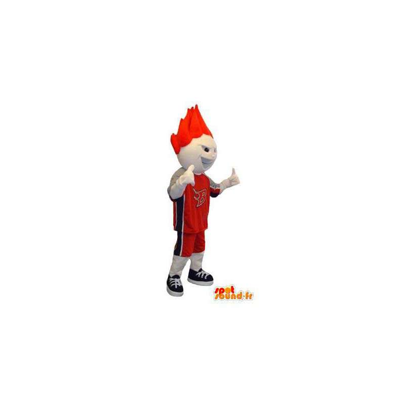 Adult costume mascot character white basketball - MASFR005323 - Sports mascot