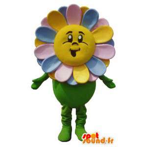 Farverig blomst karakter maskot kostume - Spotsound maskot