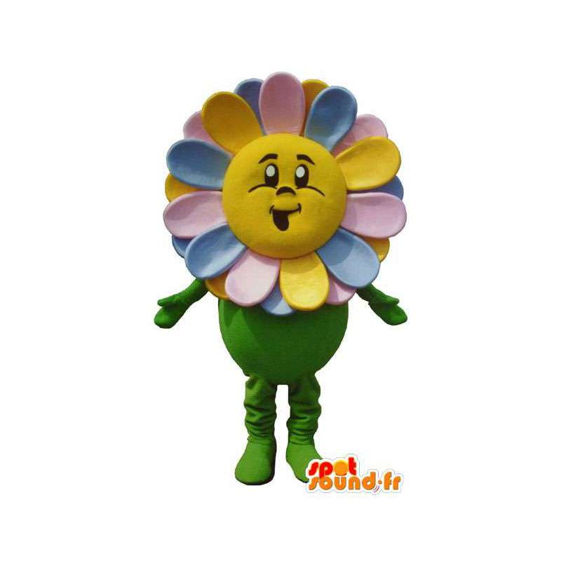 Farverig blomst karakter maskot kostume - Spotsound maskot