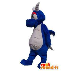 Mascotte de personnage dragon bleu déguisement pour adulte - MASFR005327 - Mascotte de dragon