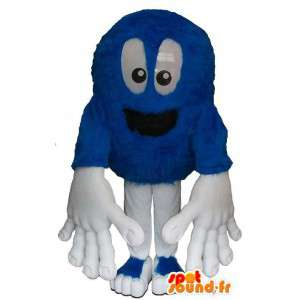 Mascot blauwe M & Ms pluche kostuum voor volwassenen - MASFR005329 - Celebrities Mascottes