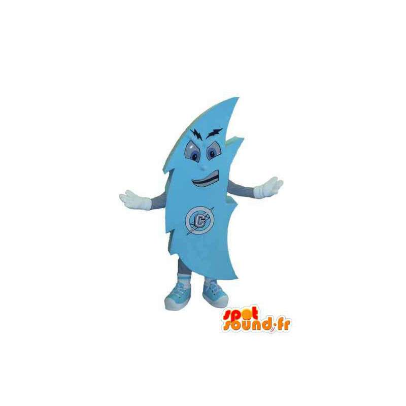 Flash de la mascota del traje de adultos cielo azul - MASFR005332 - Mascotas de objetos