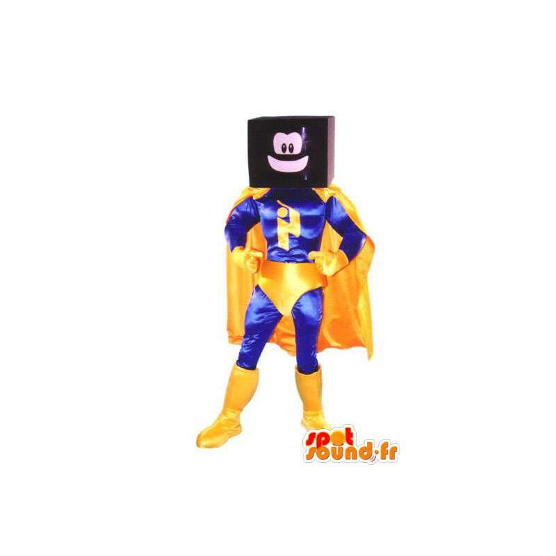 Costume volwassen superheld pak televisie mascotte - MASFR005336 - superheld mascotte