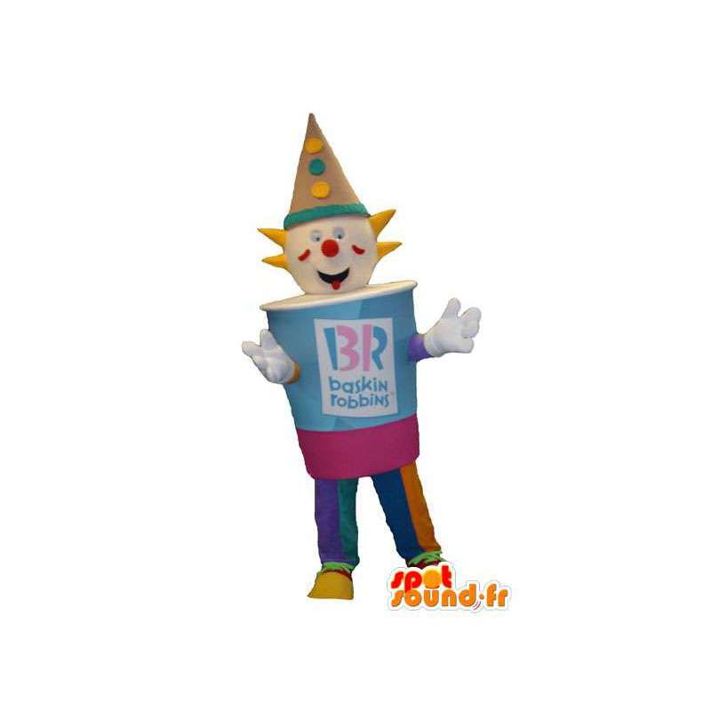 Kobold-Maskottchen-Kostüm-Eis-Marke Baskin Robbins - MASFR005337 - Weihnachten-Maskottchen