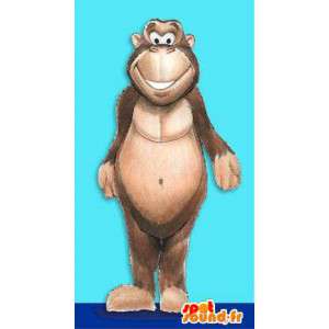 Carácter de la mascota de la felpa que representa un mono - MASFR005338 - Mascotas sin clasificar