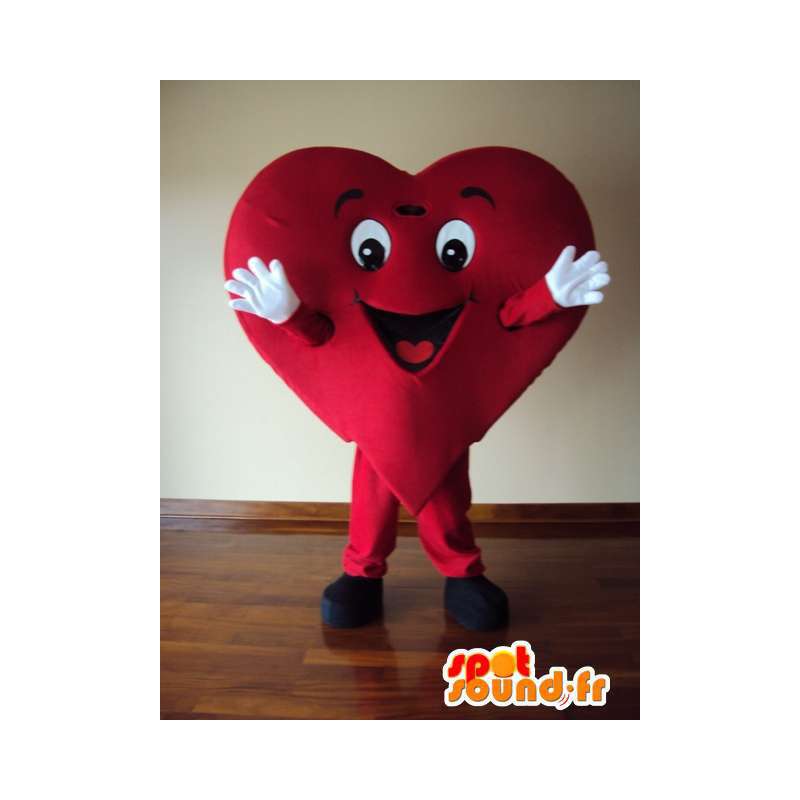 Mascot character heart costume for adult - MASFR005355 - Mascots unclassified