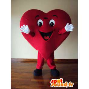 Mascot character heart costume for adult - MASFR005355 - Mascots unclassified