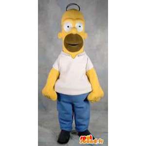 Disfarce Adulto Homer Simpson mascote caráter