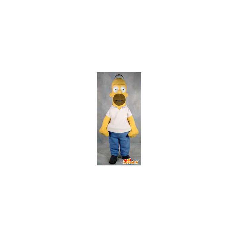 Disguise Voksen Homer Simpson karakter maskot - MASFR005375 - Maskoter The Simpsons