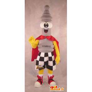 Mascot character xadrez disfarce - MASFR005377 - objetos mascotes