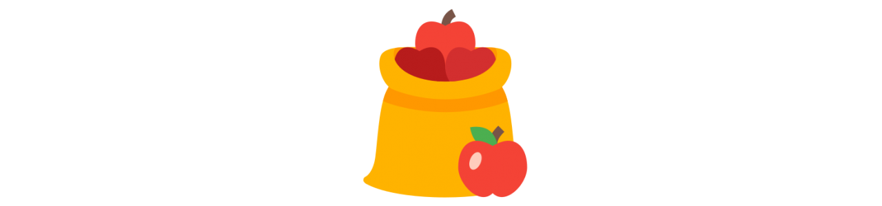Fruit- en groentemascottes - Voedsel mascotte -