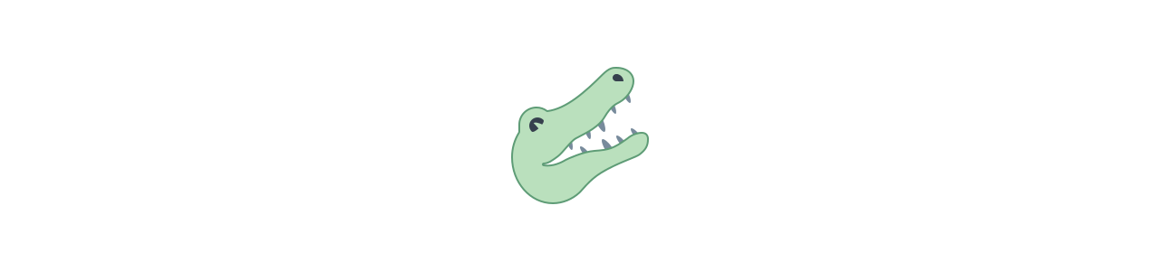 Mascotte de crocodiles - Animaux de la jungle -