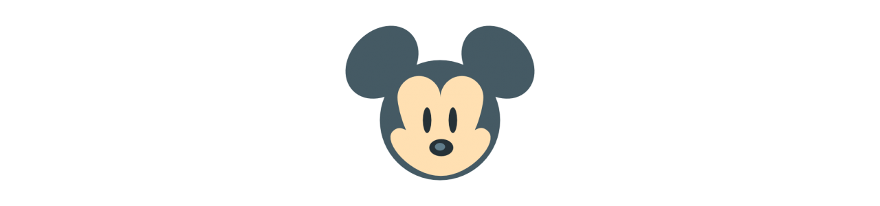 Mickey-Mouse-Maskottchen - Maskottchen berühmter