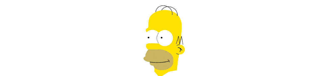 De Simpsons-mascottes - Mascottes van beroemde