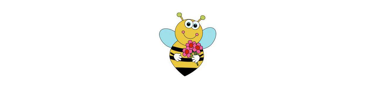 Mehiläinen maskotteja - Hyönteisten maskotteja -