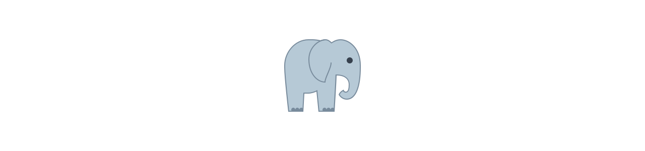 Mascottes Elephant - Animaux de la jungle -