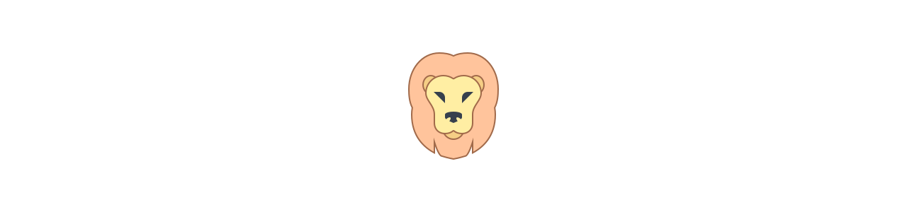Leeuw mascottes - Jungle dieren -