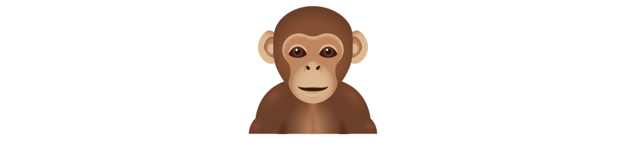 Mascotte di scimmia - Animali della giungla -