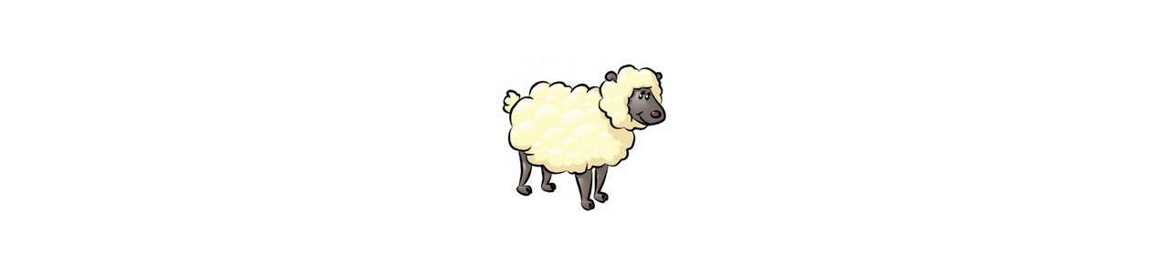 Mascotes de ovelha - Animais de fazenda -